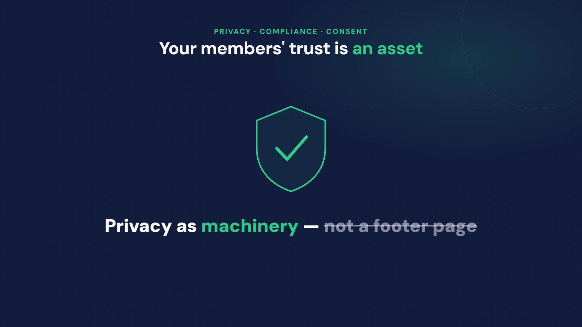 Privacy & Consent, by Construction